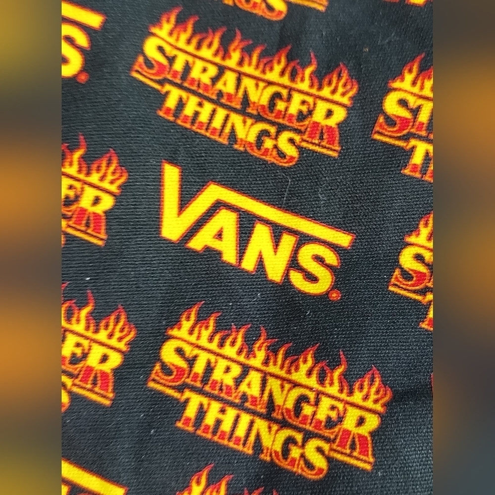 VANS X Stranger Things Bag Cinched Drawstring Canvas Shoe Pouch Skateboarding - Picture 2 of 16